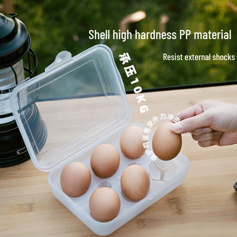 Shockproof Shatterproof Egg Holder - Portable, Anti-Fall Plastic Storage for Camping & Home