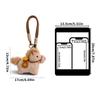 Unisex Soft Plush Animal Keychain for Men Women Children Backpack Charm Gift Stylish Handbag Decoration