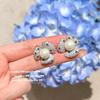 Mermaid Princess, Flower Gem Pearl Necklace, Tahiti, Vintage Flower, Zircon Pearl Ring, Combination