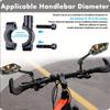 Universelle Fahrradlenker-Spiegel - HD Weitwinkel & 360° drehbar für unübertroffene Sichtbarkeit - Langlebiges Sicherheitsglas für Fahrräder