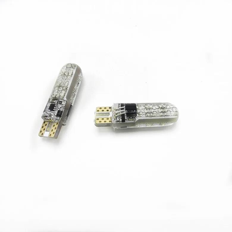 1 set T10 RGB Flaşör LED Lamba T10 W5W Araba Lambaları LED Ampuller 194 168 501 Kehribar Silika Jel Park Lambaları 12V Uzaktan Kumandalı Ampuller 7