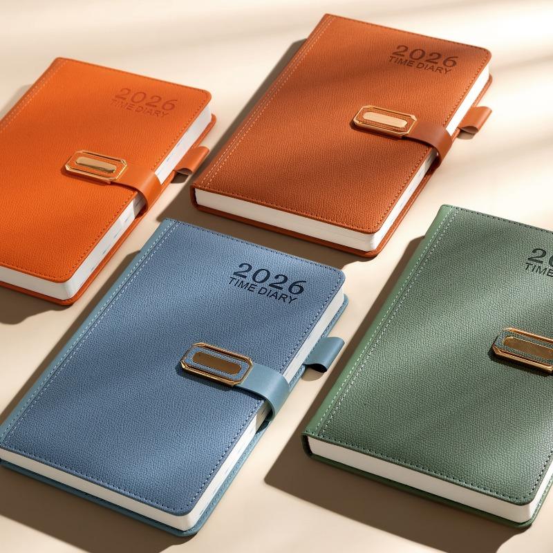 1PC 2026 Cross-border English Spanish Schedule Book Time Planner Thickened 365 Days Daily One Page Notepad