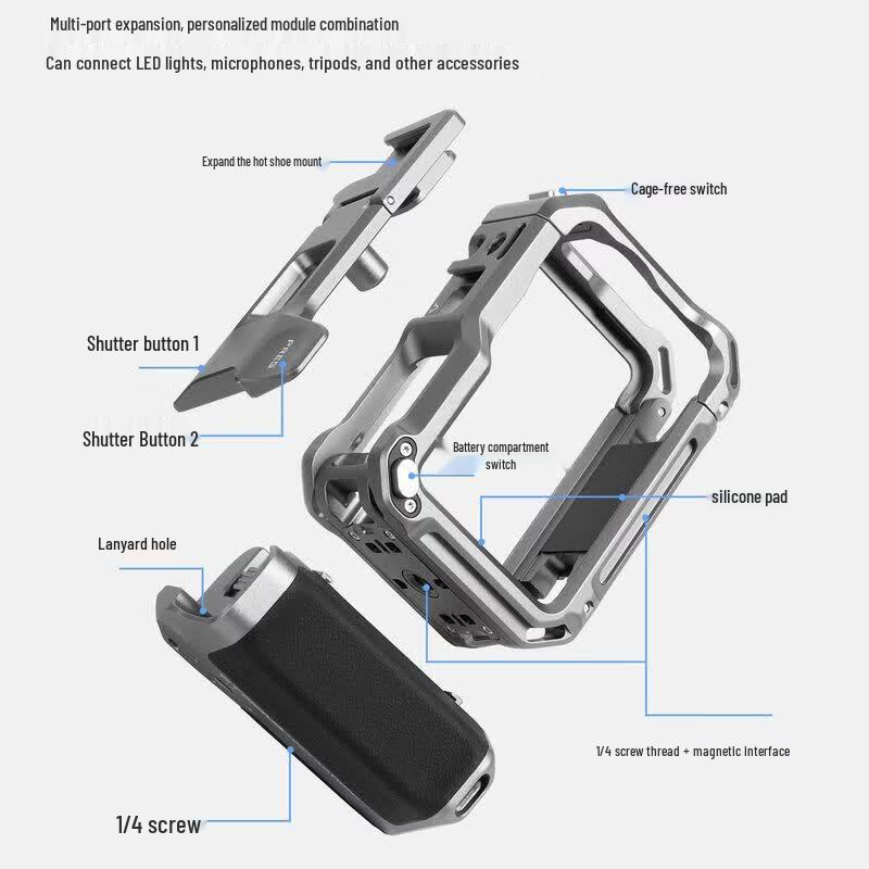XFJI DJI Action 6 Street Photography Kit
