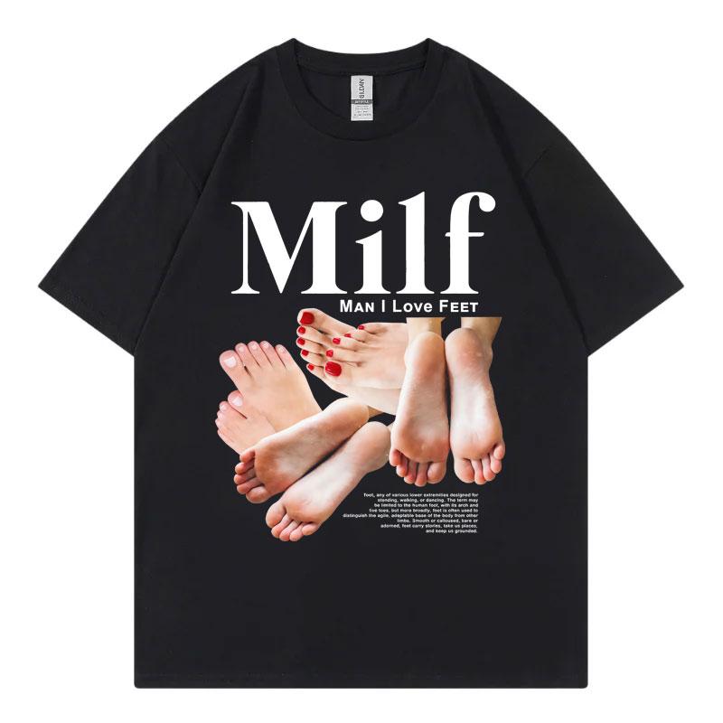 Man I Love Feet Funny Meme Graphic T Shirts High Quality Fashion Short Sleeve Tshirt Men Women Casual Loose Tshirts Streetwear