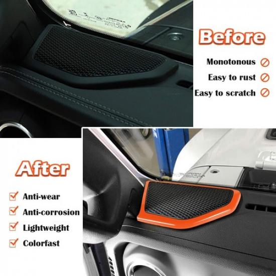 For Jeep Wrangler A Pillar Speaker Stereo Trim for 2018+ Jeep Wrangler JL JLU JT