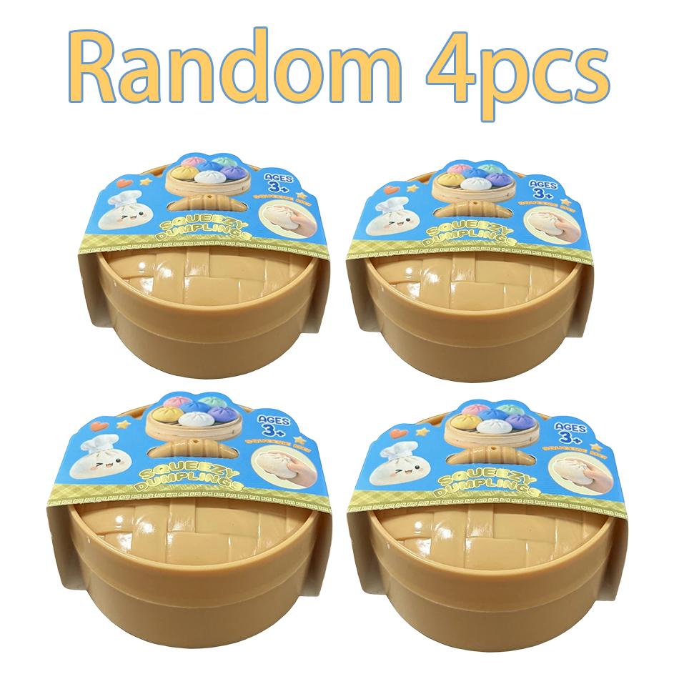 Scatola Misteriosa Raviolo Glitterato: 6 Palline Antistress Colorate Casuali, Giocattolo Sensoriale Estetico per Scrivania, Regalo Creativo Fidget per Ufficio