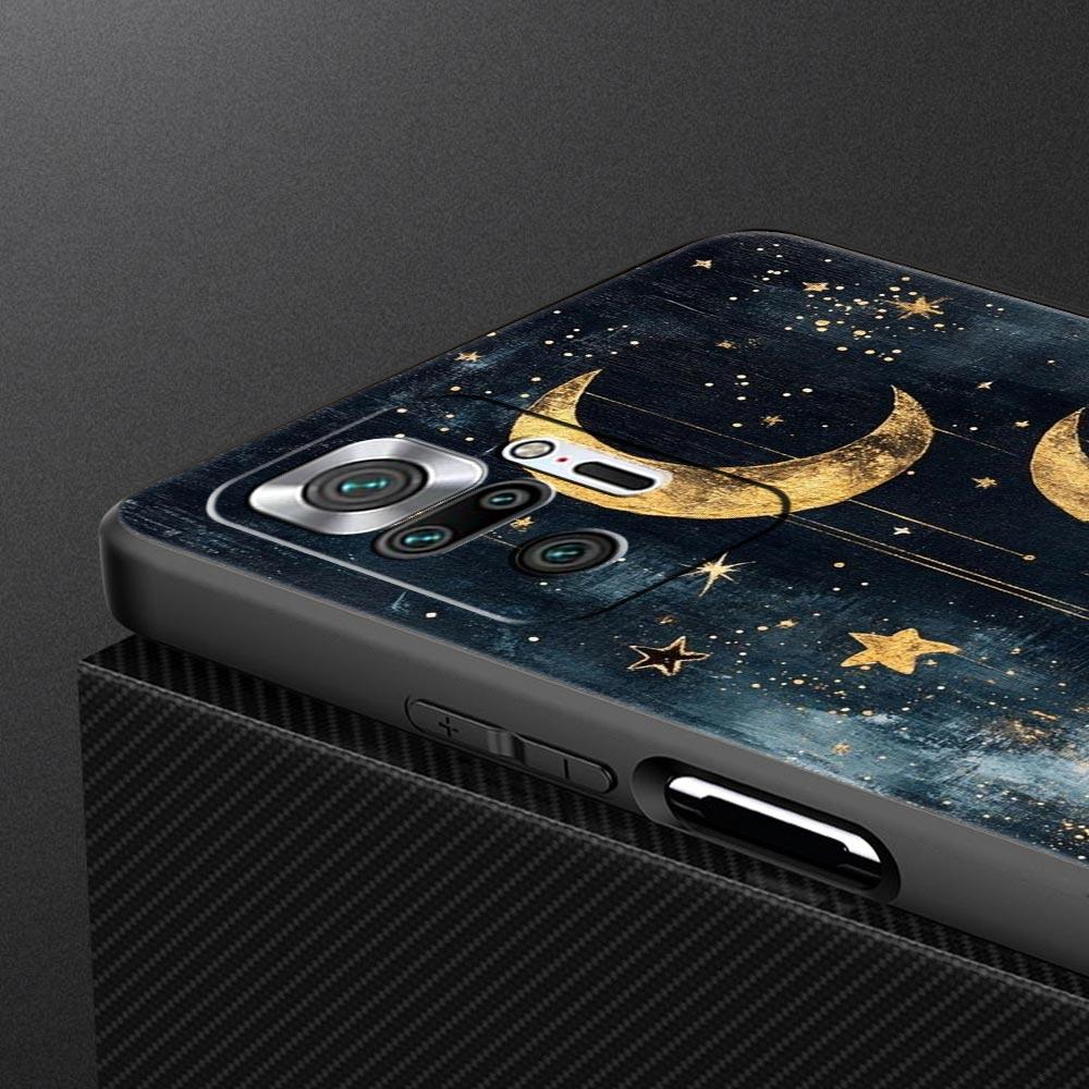 Fashion Starry Sky Stars Phone Case Cover for Redmi 14C 10C Note 15 14 13 12 10 11 K40 Pro Plus 5G Shockproof Soft TPU Shell