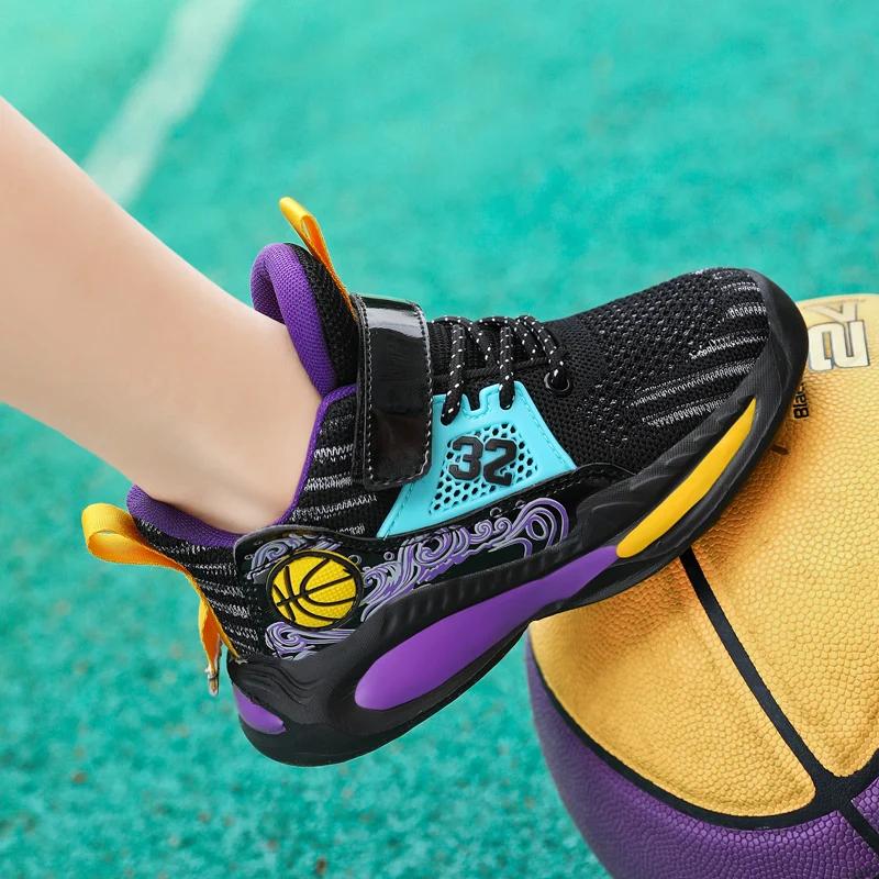 Men Basketball Original Wearable Athletic Shoes High-Quality Breathable Sports Cushioned Sneaker Field Training Basketball Boots