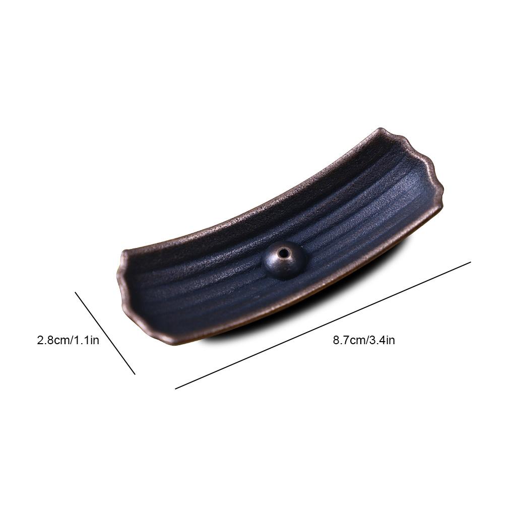 Incense Burner Decorative Elegant Portable Hotel Insertion Dish Zinc Alloy Relaxation Tray Bedroom Living Room Reusable