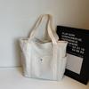 Versatile Canvas Tote Bag for Work, Outings, and Student Style – Large Capacity & Artistic Design