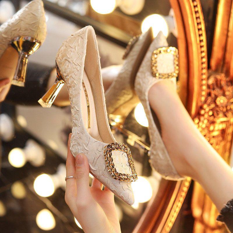  Sapatos Femininas Women Cute Sweet Light Weight Spring & Summer Office Stiletto Heel Shoes  Zapatos De Mujer Ab629