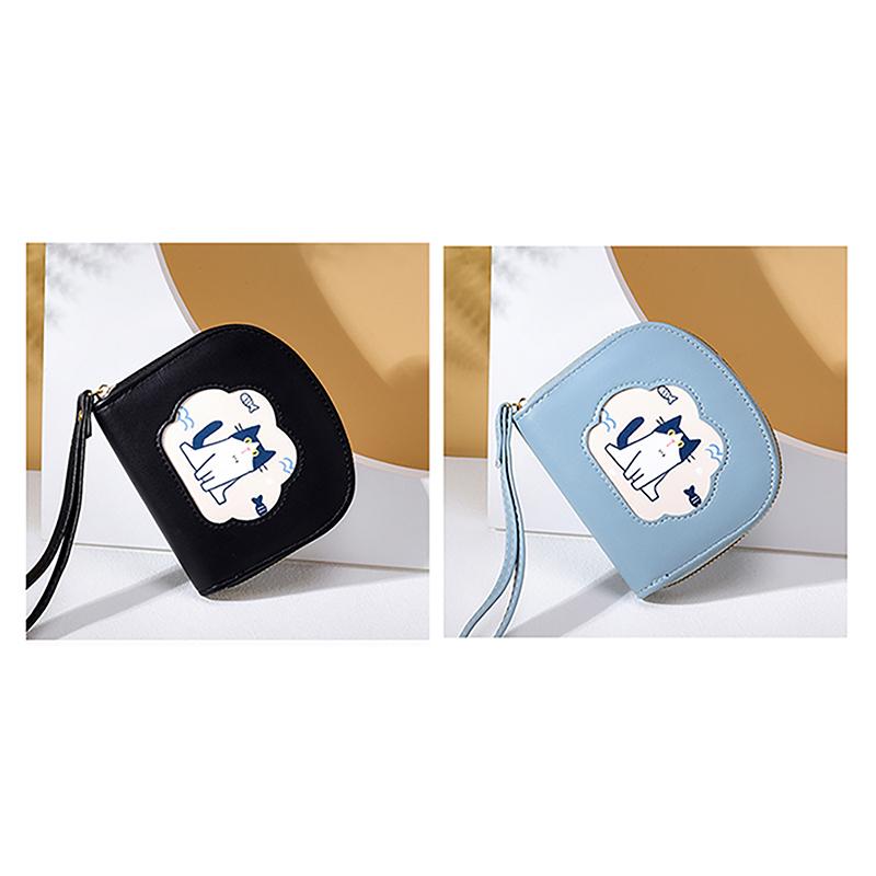 

Милый Кошелек Кошечка Сумка для карт Портативный Ручной Короткий Кошелек На Молнии Кошелек Для Монет Женский Клатч Кошелек Мультяшная Маленькая Сумка белый