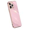 XINLI For iPhone 15 Pro Max Electroplating Gold Edge Cover Anti-drop TPU Phone Case