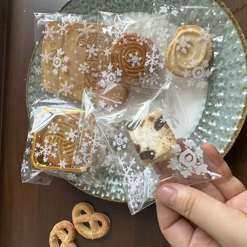 

ZISIZ White Snowflake Treat Bags