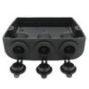 3 In 1 Tent Type 12-24V Cigarette Lighter Power Sockets Combination Automotive Accessory Outlet for Car Rv Truck Marine Boat