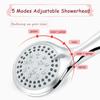 High Quality 5 Modes Round Rain Shower Head with Hose Sets Shower Holder for Bathroom Shower Accessories Douche