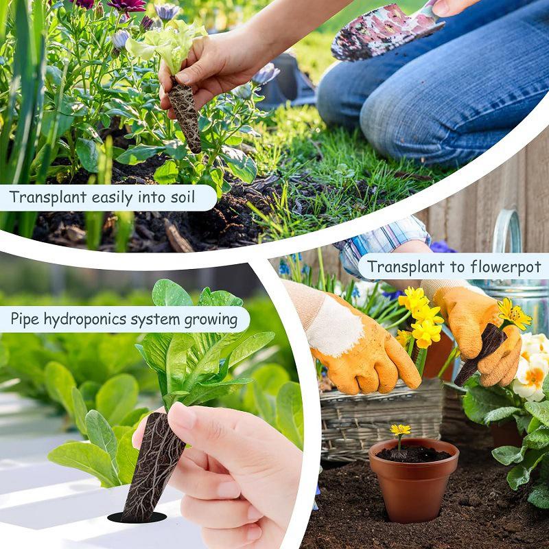 Gąbki do kiełkowania nasion Zamienne gąbki do ukorzeniania Sadzonki wtyczki startowe Kapsułki z nasionami Ogród hydroponiczny Sadzenie