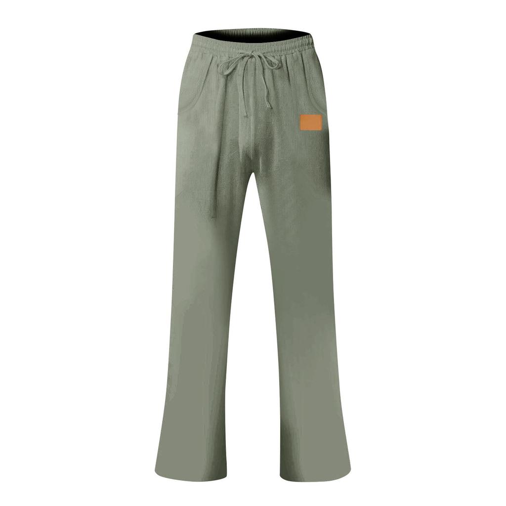 Men's Overalls Drawstring Multi Pocket Casual Pants Hiking Pants Cotton Twill Pants