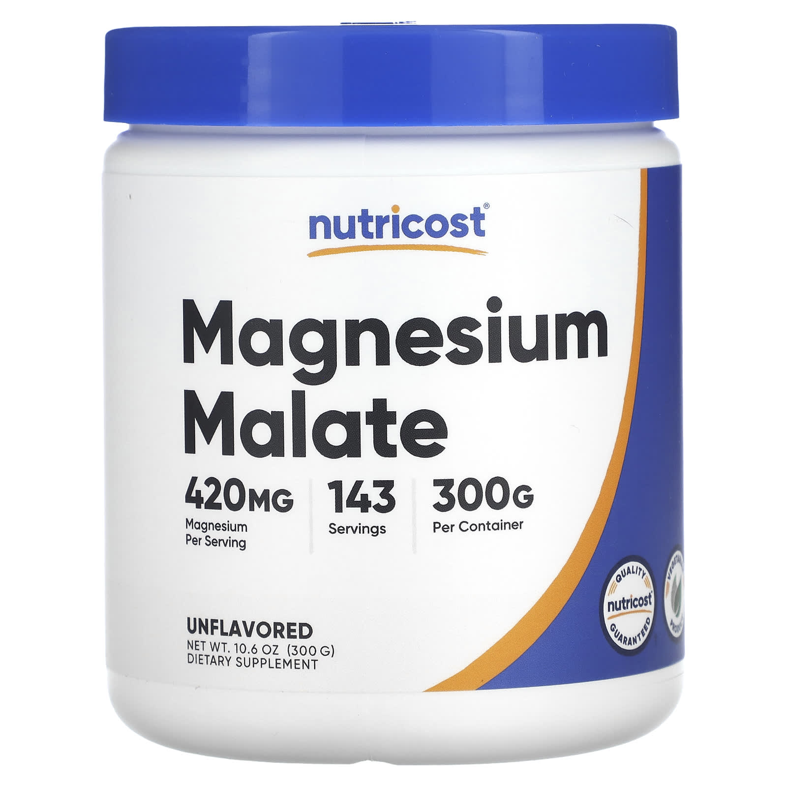 

Magnesium Malate, Unflavored, 300G (10.6Oz)