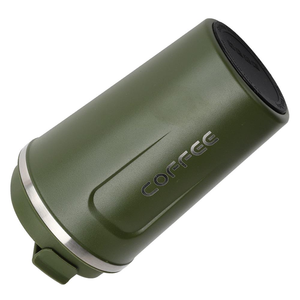 Double Layer Coffee Cup Vacuum Insulated Travel Mug Portable Insulated Mug  Cold Drinks