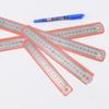 50cm Laser-Printed Steel Ruler - Office Stationery, Thickened Metal, Stainless Steel, 30cm Option Available.