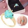 Opening Crown Frog Ring Originality Jewelry Accessories Fashion Frog Open Rings  For Women