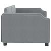 Daybed Light Grey 90x190 Cm Fabric