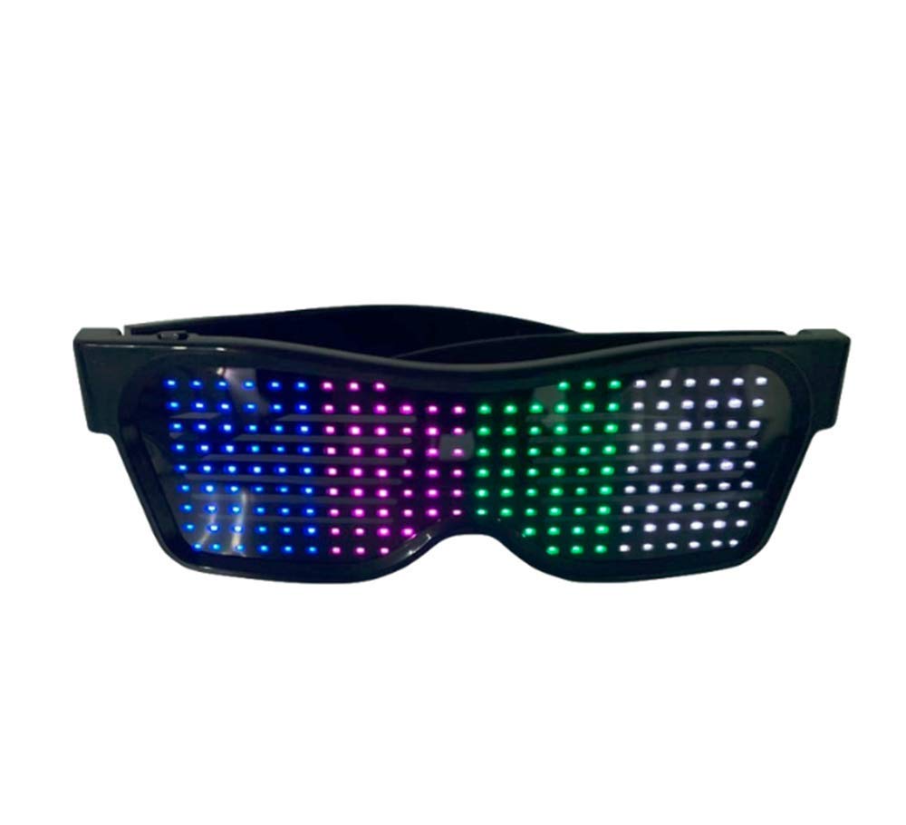 Led Party Led Glasses Bluetooth Glasses Glasses Flashing LED Sunglasses Light Up Glasses To Make Chemical Glasses Crazy [zhonghua] Glasses,