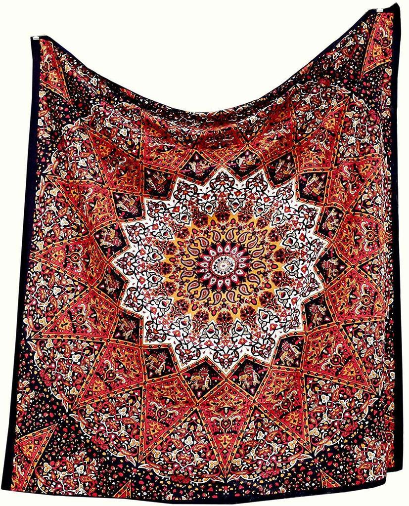 Indian Mandala Tapestry Wall Hanging Sandy Beach Throw Rug Blanket Camping Tent Travel Mattress Bohemian Tapestries