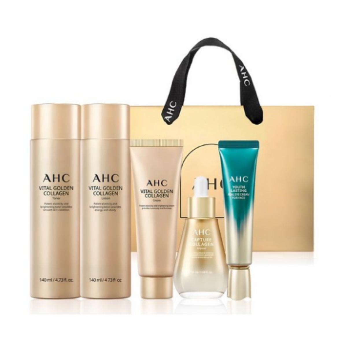 

AHC Vital Golden Collagen Youth Полный уход за кожей Набор из 5 предметов