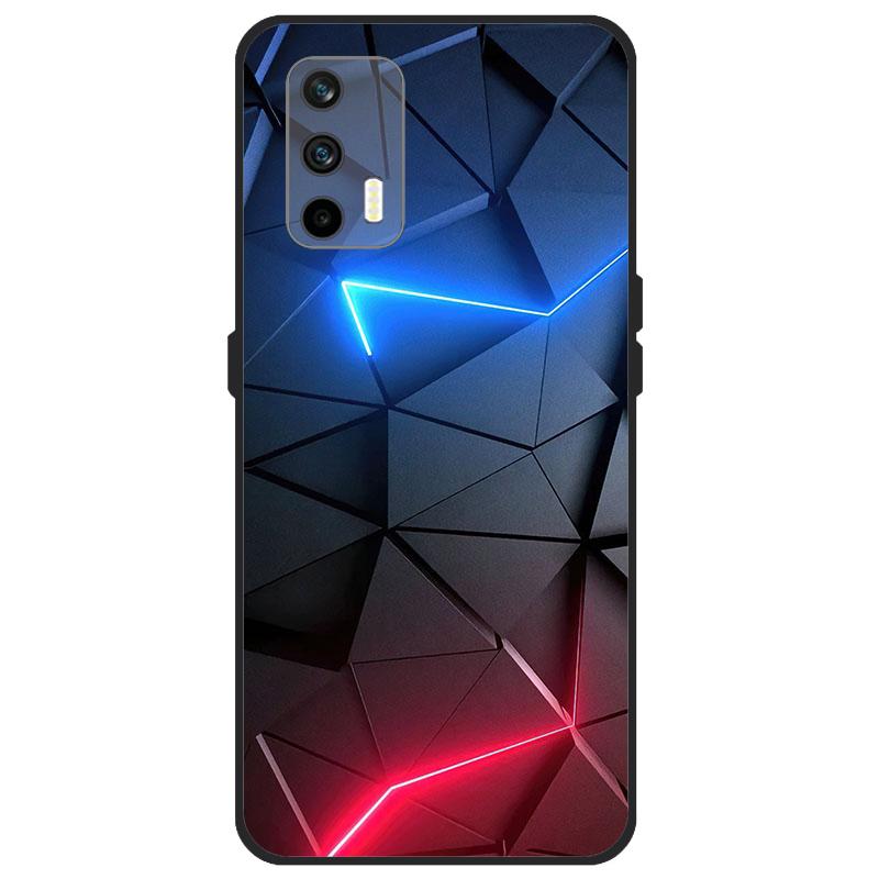 Funda Para Realme GT 5G Funda RMX2202 Cubierta Trasera de Silicona Suave Para OPPO Realme GT 5G 6.43 pulgadas Dibujos Animados TPU Parachoques de Teléfono Bolsas Estuche
