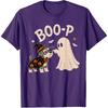 Miniature Schnauzer Boo Boo-p Ghost Nose Boop Halloween Dog T-Shirt