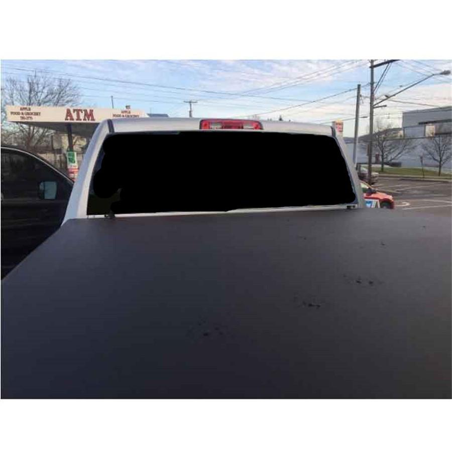 Grafica Adesiva Perforata Nera Totale per Lunotto Posteriore per Camion SUV 135Cmx36Cm