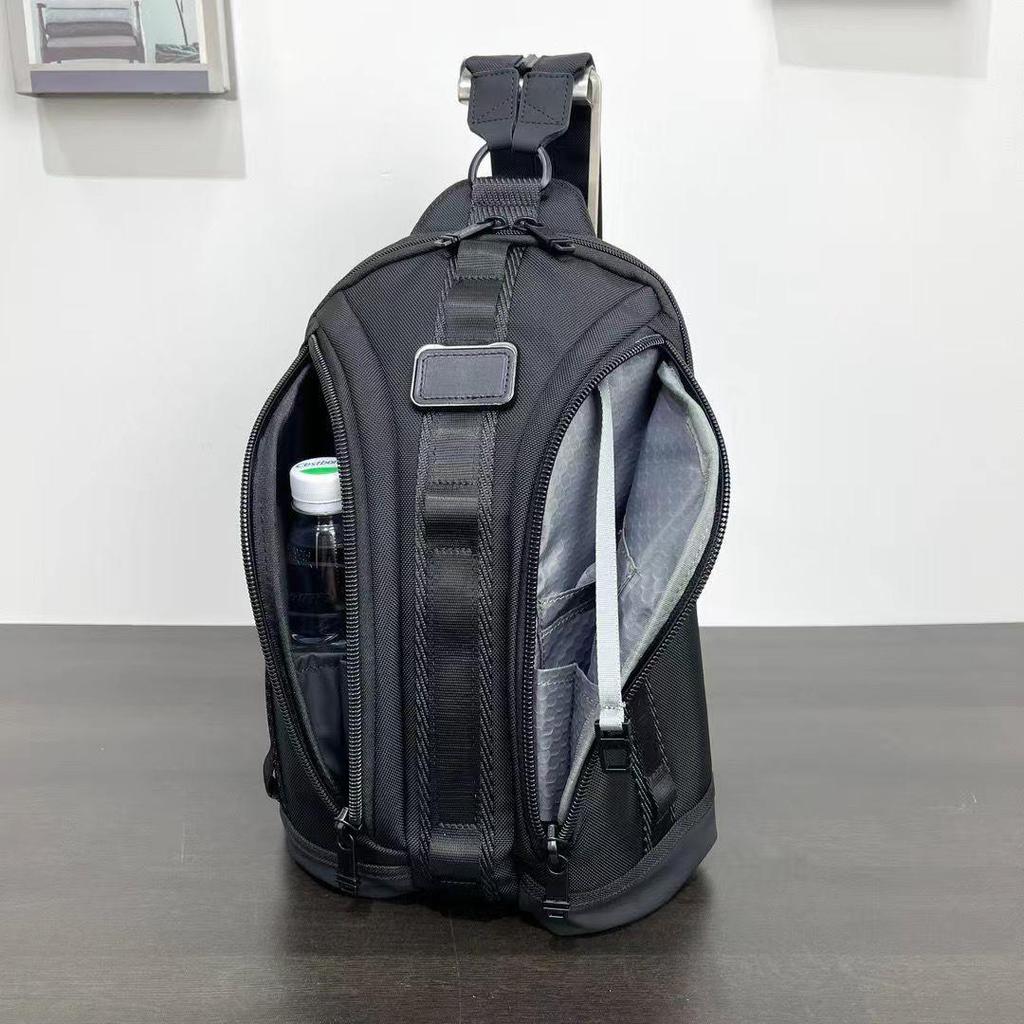 Men's Large Capacity Nylon Chest Bag - Multifunctional Crossbody Backpack for iPad