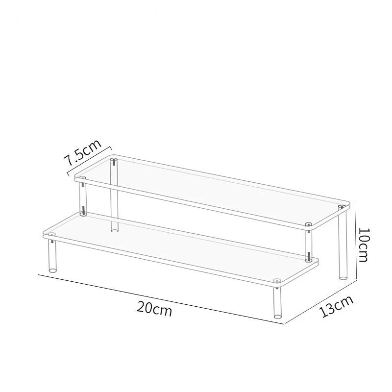 Acrylic Display Stand  Ladder Shelf Hand-made Figure Toy Animation Car Model Blind Box Perfume Storage Model Stand