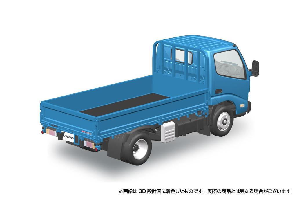 Aoshima Bunka Kyozai Rakupla Snap Kit Hino Dutro Flatbed Scale Plastic Plastic Model Kit (AOSHIMA) No. 23-BE (Blue) 1/32 Pre-Colored