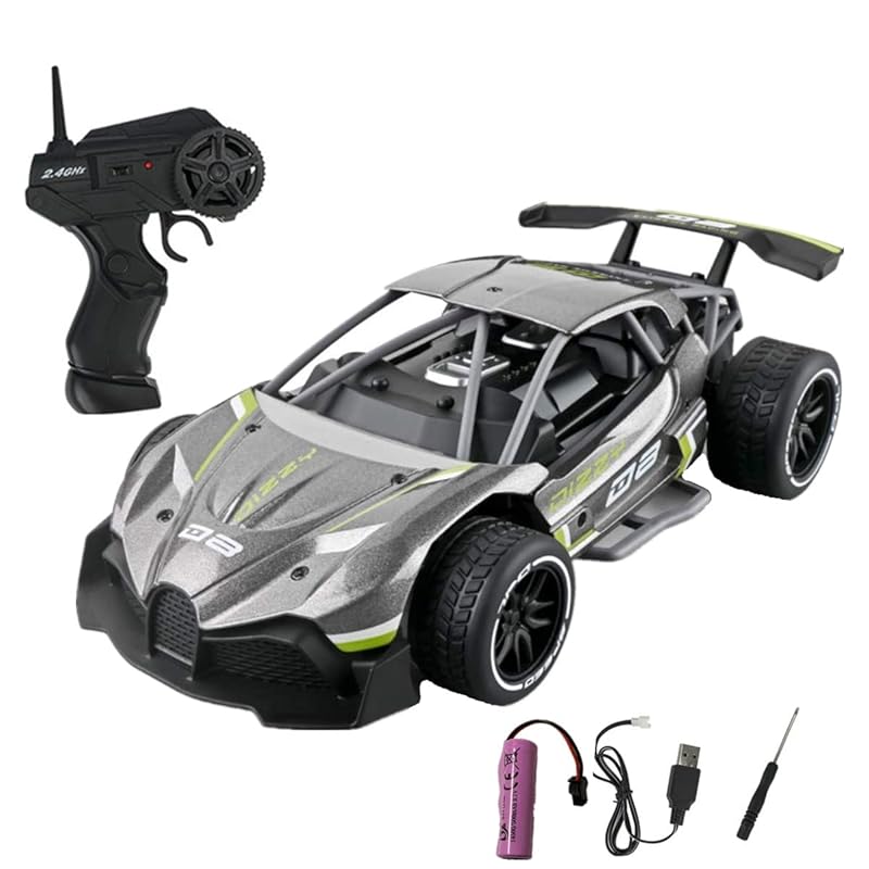 

radio controlled car rc car electric racing car off road drift high speed High stability alloy shell Shockproof (gray)