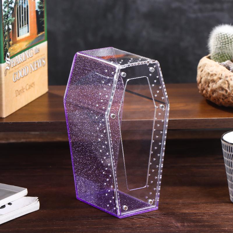 Acrylic Transparent Reptile Enclosure Insect Spider Lizard Feeding Cage Reptile Breeding Box Ventilation Arboreal Enclosure Case