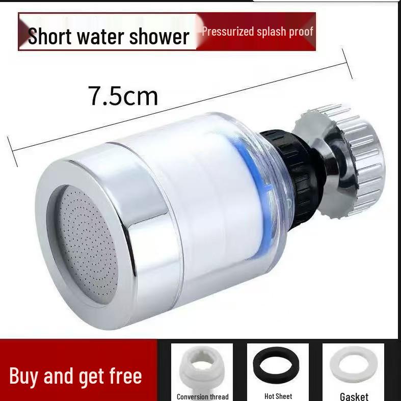 Six-Layer Faucet & Shower Head Water Filter - Universal Nozzle for Anti-Splash & Purification.