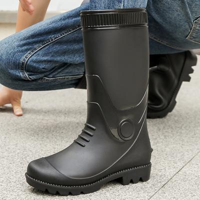 Fashion Fashion Boots for Couples High Rain Shoes Waterproof Galoshes Husband Fishing Work Garden Rainboots Women and Men Rubber Shoes