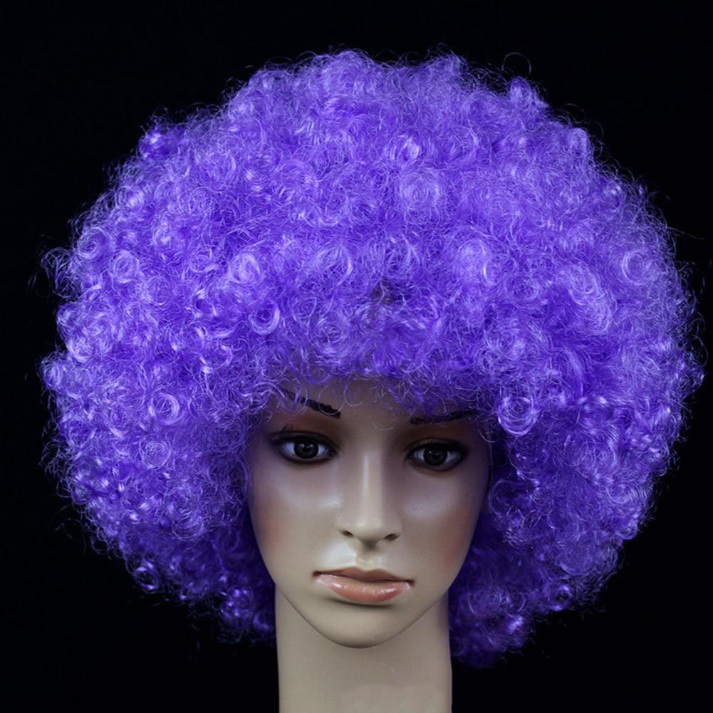 Wavy Clown Wig Cosplay Hair Halloween Christmas Clown Fancy Performance Ombre Wig Colorful Adult Kids Dress Hair Props Party Wig