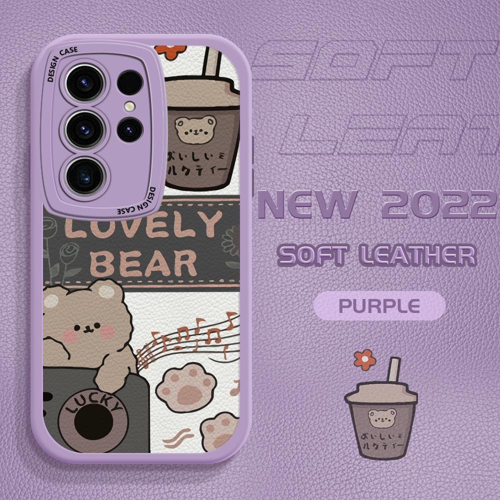 Niedliche PU-Lederhülle für Vivo V23E Y15 Y91 Y51 OPPO A9 Reno8 6 Realme 10 Pro C21 C12 C15 C35 Huawei Nova 7i P30 Lite Infinix Hot 10S Handyhülle