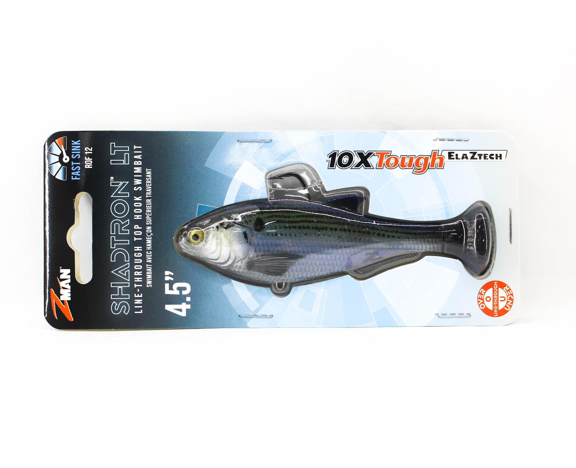 Zman Soft Lure Shadtron LT Swimbait 4.5 Inch Mossback (0455)