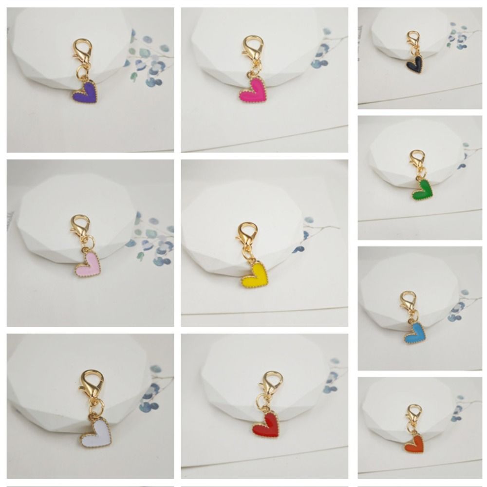 20pcs Elegant Love Pendants Colorful Beaded Bag Pendant Funny Shoe Accessories Pendant  Party