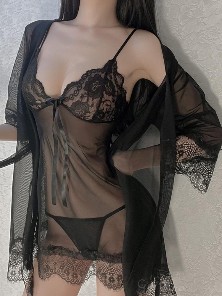 Erotic Cosplay Bunny Girl Lace Rabbit Woman Set Anime Costumes Maid Waitress Uniform Comic Show Apparel Backless Sleepwear Gowns