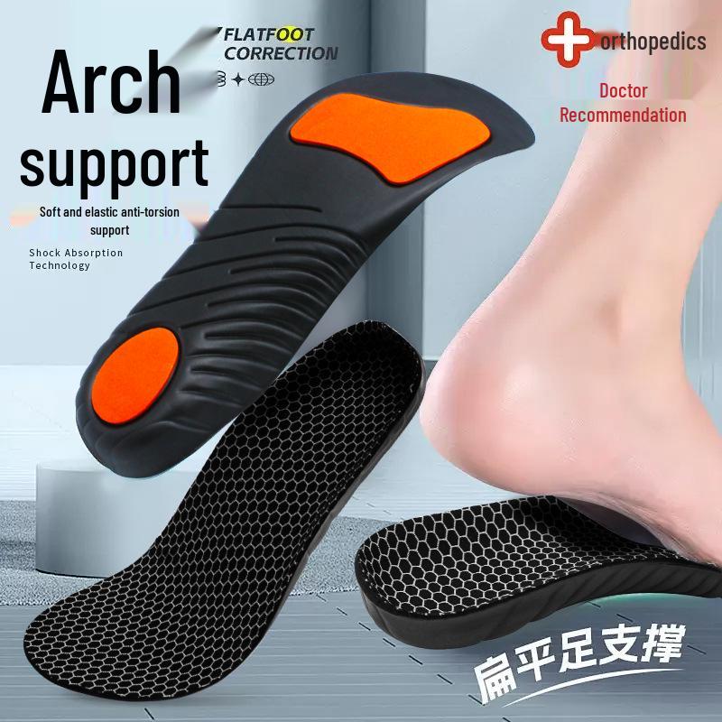 Orthopedic Arch Support Insoles for Flat Feet - Cushioning and Shock Absorbing for Men and Women