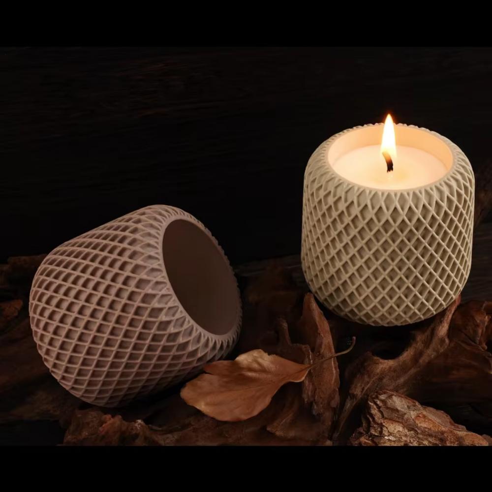 1 Sets DIY Candle Can with Lid Silicone Mold Handmade Resin Concrete Gypsum Aromatic Wax Can Mold Home Crafts Mold