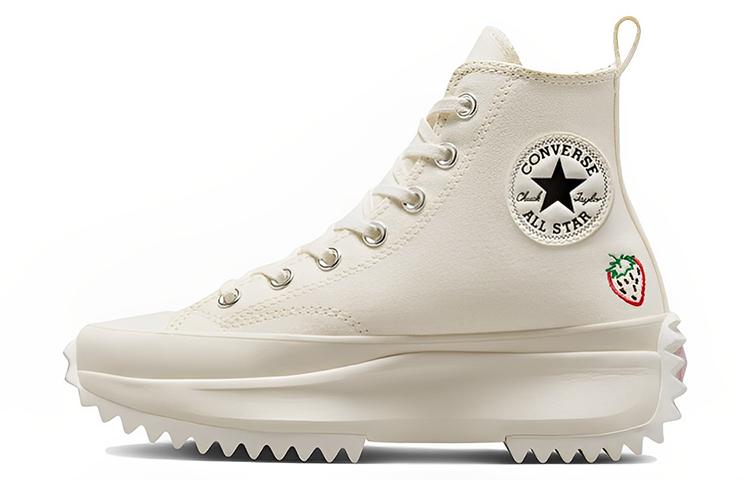 Converse Run Star Hike Платформа Высокие Вышитые Фрукты и Цветы 44.5