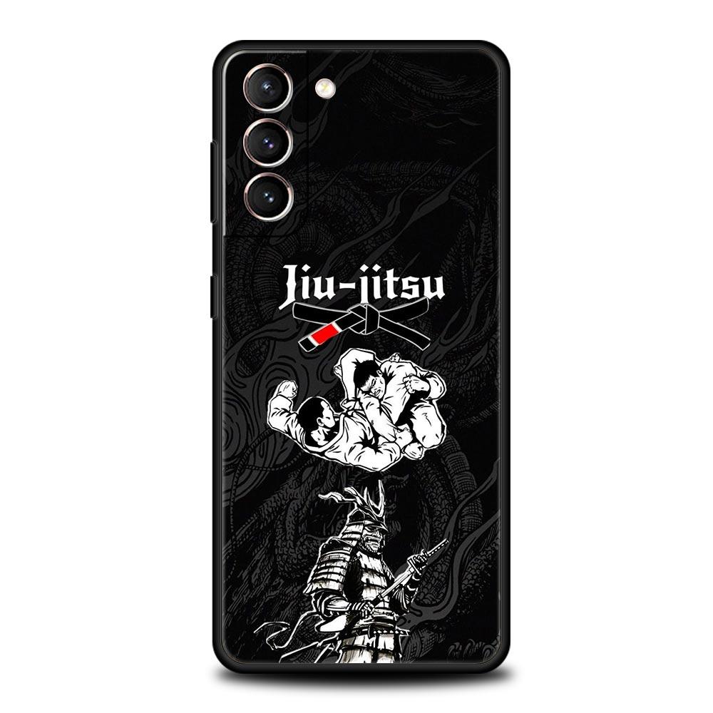 Japanese Martial Judo Soft Phone Case For Samsung Galaxy S25 Edge S24 Plus S23 FE S22 S21 S20 Ultra 5G S10 Black Protect Cover