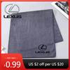 Autocollants Intérieurs Logo de Voiture Serviette Microfibre Lavage Voiture Nettoyage Essuyage Serviettes Chiffon Pour F SPORT ES RX NX LS UX LM LX GX LC R